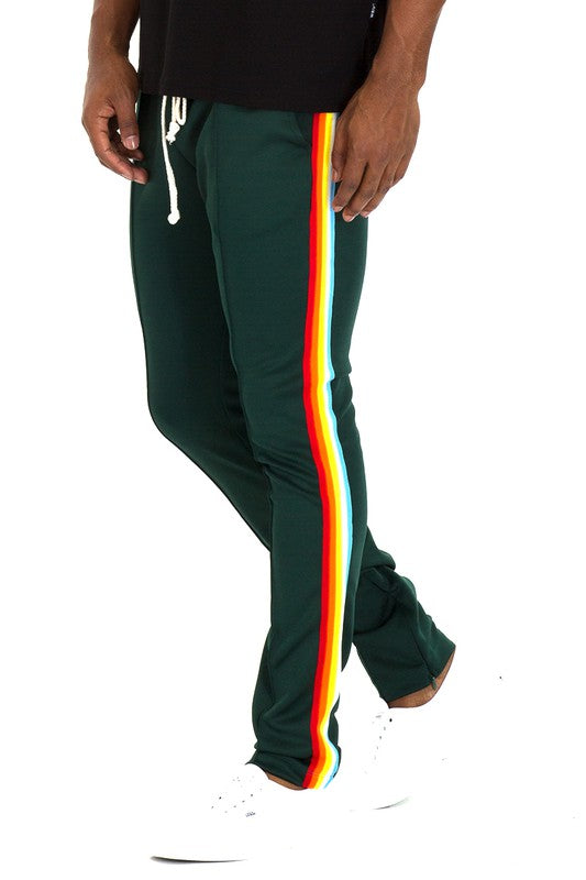 Stacey B's Rainbow Tape Track Pants