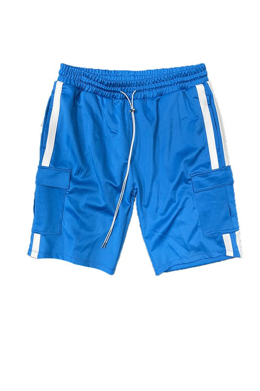 Stacey B's Two Stripe Cargo Pouch Shorts