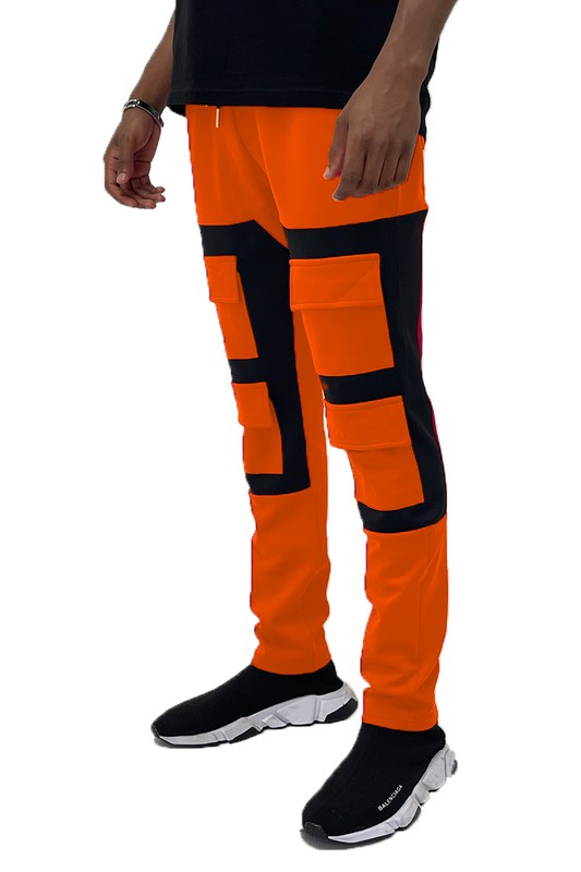 Stacey B's Huhi Color Block Cargo Track Pant