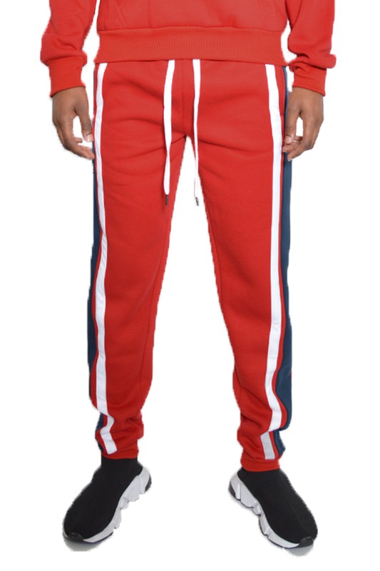 Stacey B's 3 Stripe Color Block  Sweat Pants