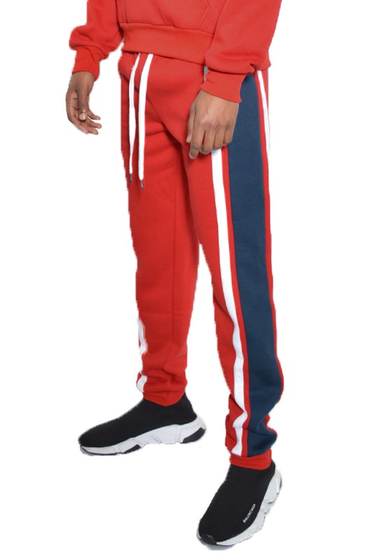 Stacey B's 3 Stripe Color Block  Sweat Pants