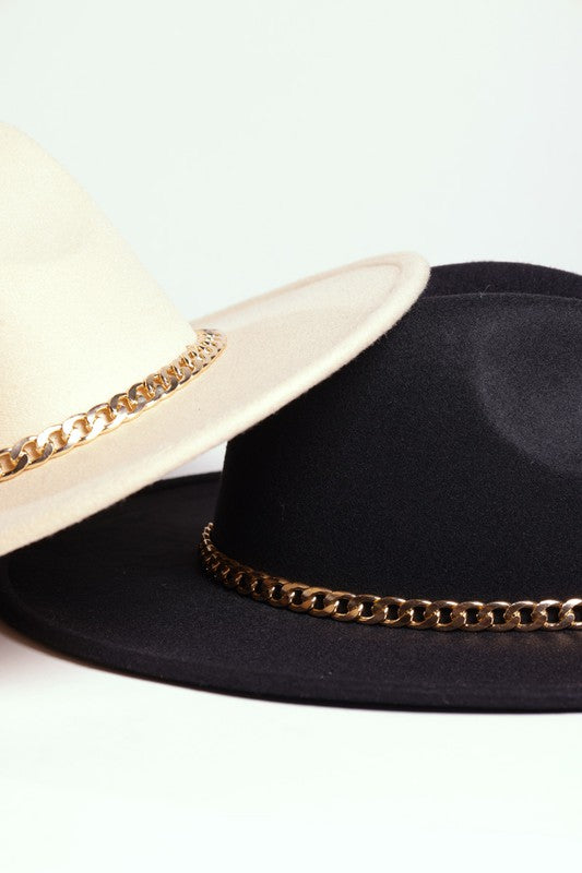 Stacey B's Chain Belt Fedora Hat