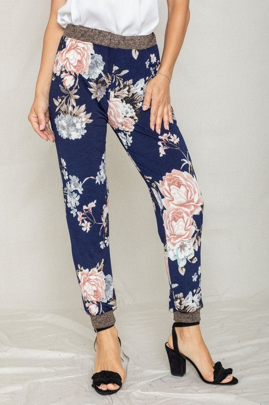 Stacey B's  Rose Print Jogger