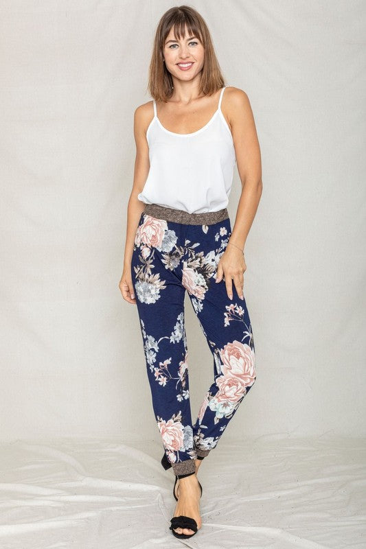 Stacey B's  Rose Print Jogger