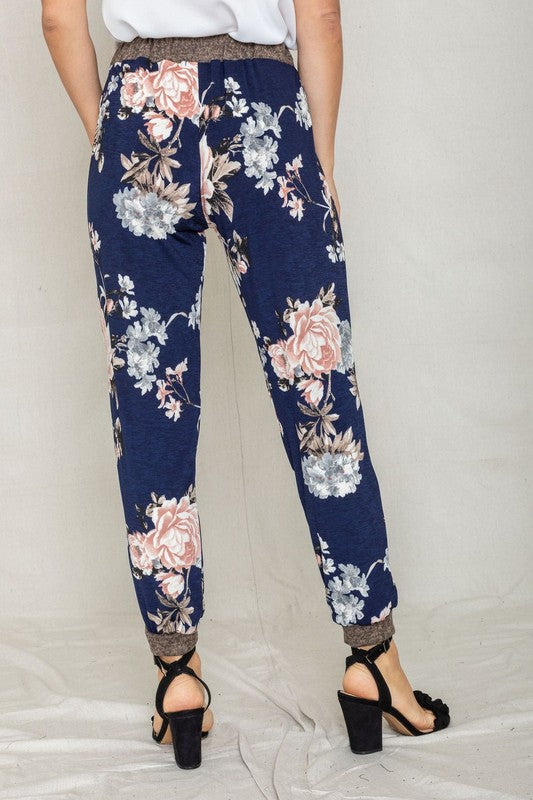Stacey B's  Rose Print Jogger