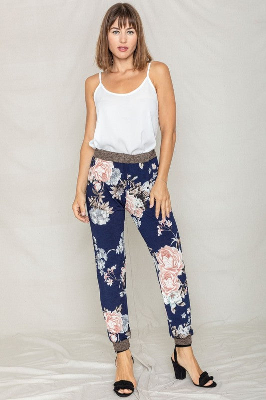Stacey B's  Rose Print Jogger