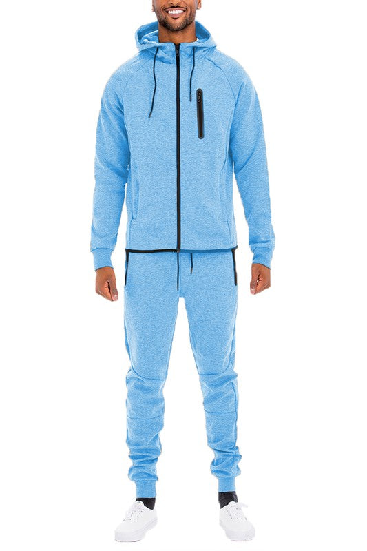 Stacey B's Mens Full Zip Sweat Pant Sweat Set