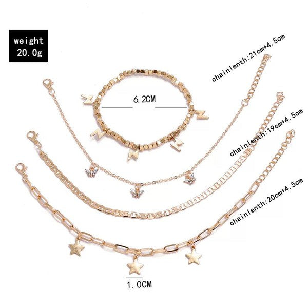 Stacey B's Trendy Player Anklet Set