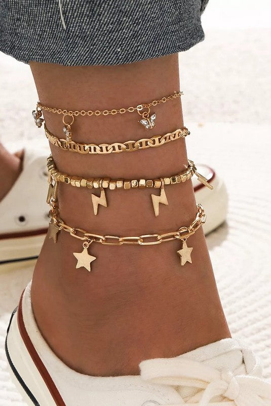 Stacey B's Trendy Player Anklet Set