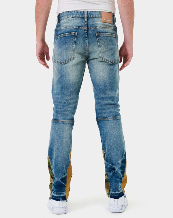 Stacey B's Heavy Rip & Repair Slim Straight Denim