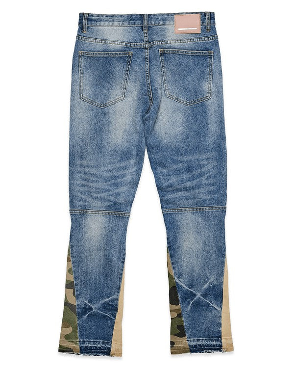 Stacey B's Heavy Rip & Repair Slim Straight Denim