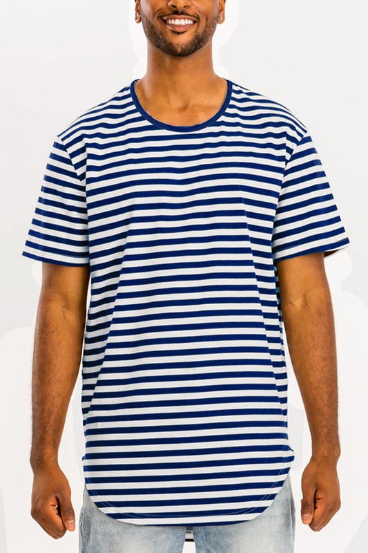 Stacey B's Striped Elongated T-Shirt