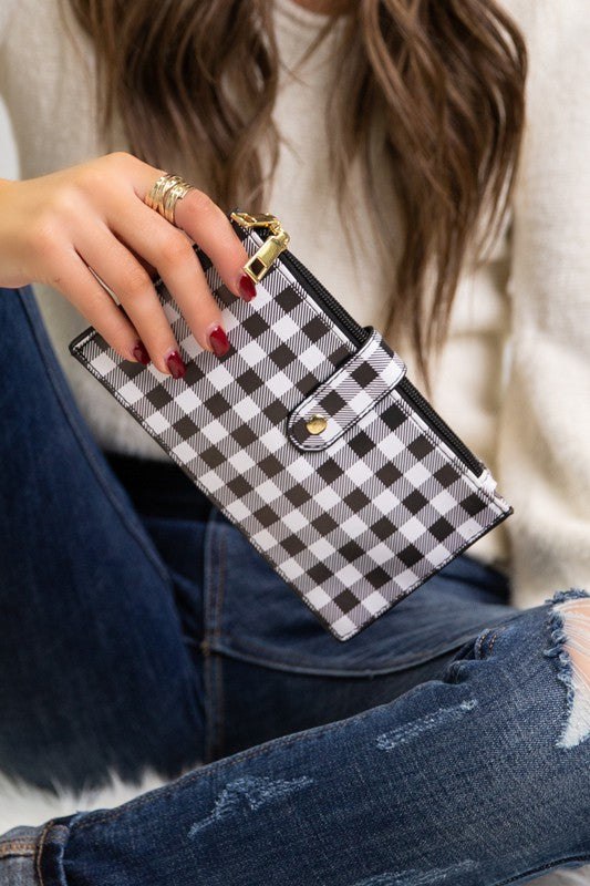 Stacey B's Slim Credit Card Zipper Wallet