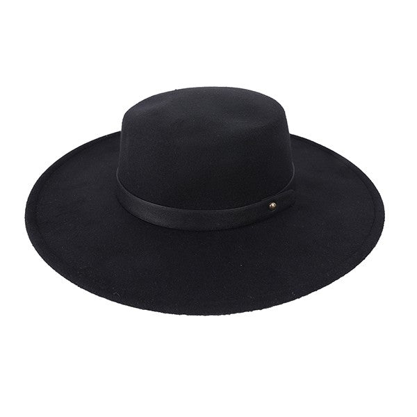 Stacey B's Classic Leather Band Fedora