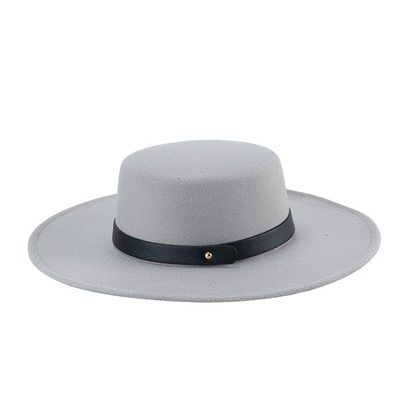 Stacey B's Classic Leather Band Fedora