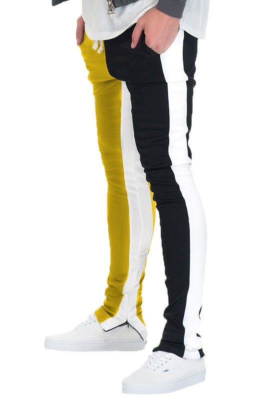 Stacey B's Two One Color Block Track Pant Jogger