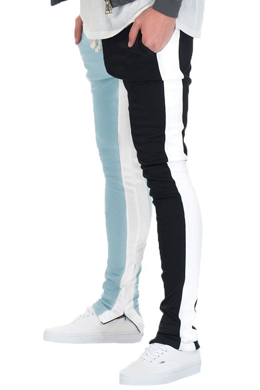 Stacey B's Two One Color Block Track Pant Jogger