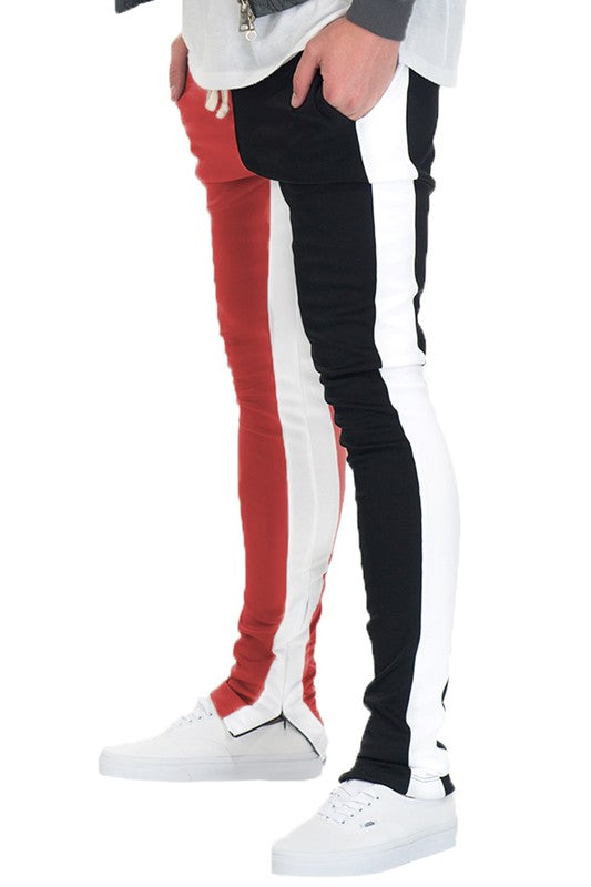 Stacey B's Two One Color Block Track Pant Jogger