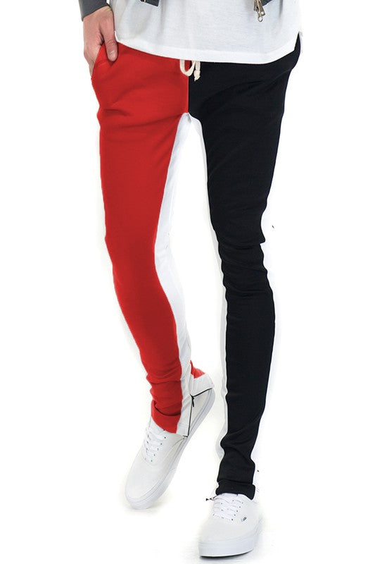 Stacey B's Two One Color Block Track Pant Jogger