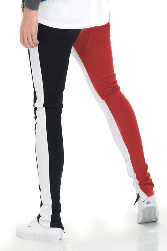 Stacey B's Two One Color Block Track Pant Jogger