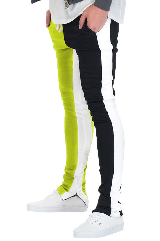 Stacey B's Two One Color Block Track Pant Jogger