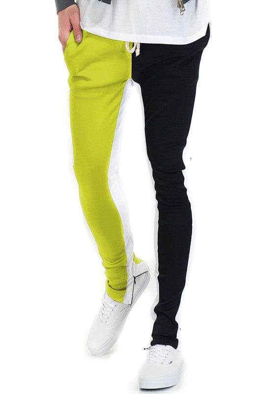 Stacey B's Two One Color Block Track Pant Jogger