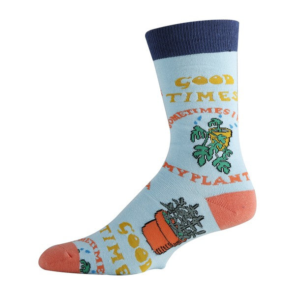 Stacey B's Wet My Plants - Mens Crew Socks