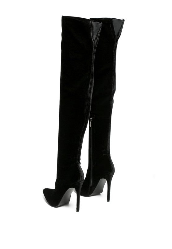 Stacey B's Tilera Stretch Over The Knee Stiletto Boots