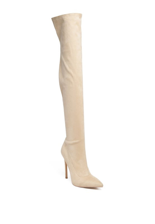 Stacey B's Tilera Stretch Over The Knee Stiletto Boots