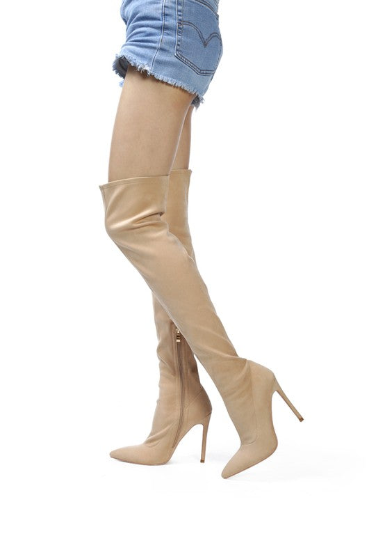 Stacey B's Tilera Stretch Over The Knee Stiletto Boots