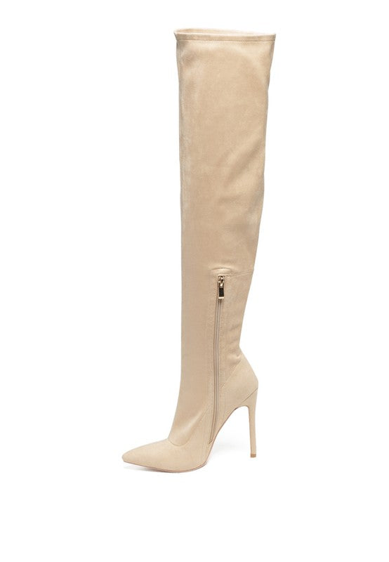 Stacey B's Tilera Stretch Over The Knee Stiletto Boots