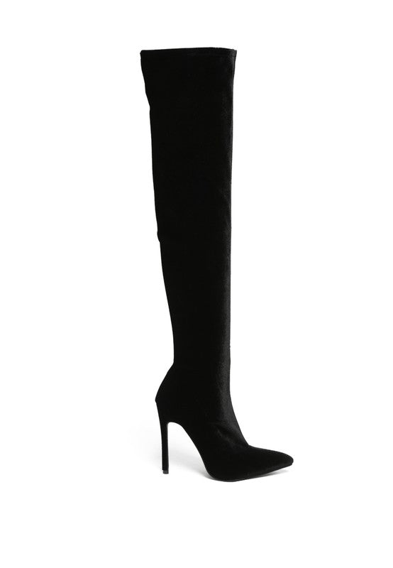 Stacey B's Tilera Stretch Over The Knee Stiletto Boots