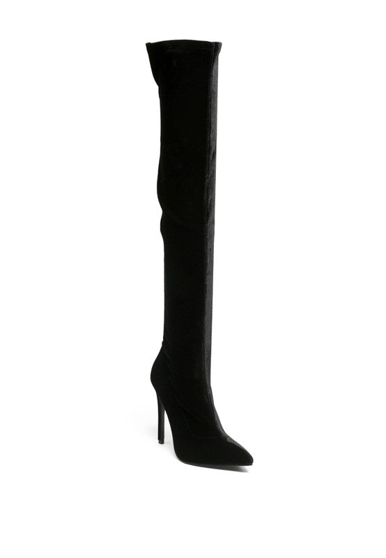 Stacey B's Tilera Stretch Over The Knee Stiletto Boots