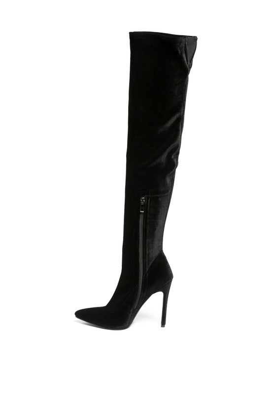 Stacey B's Tilera Stretch Over The Knee Stiletto Boots