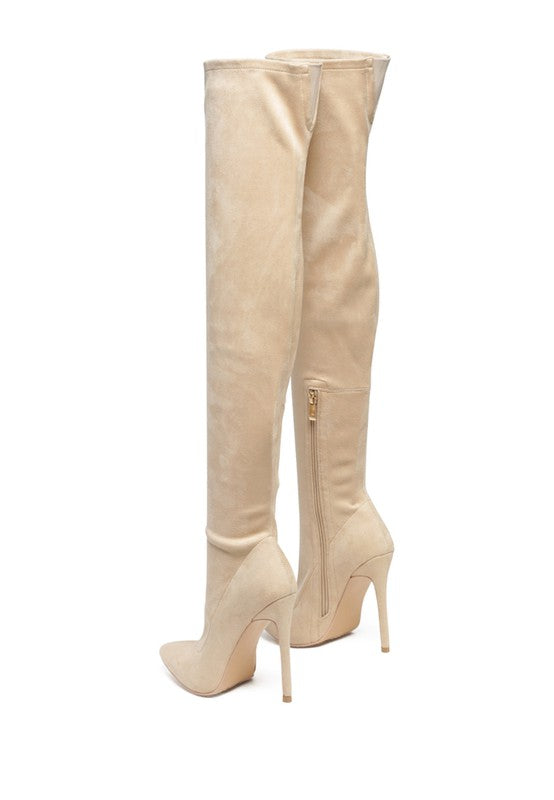 Stacey B's Tilera Stretch Over The Knee Stiletto Boots