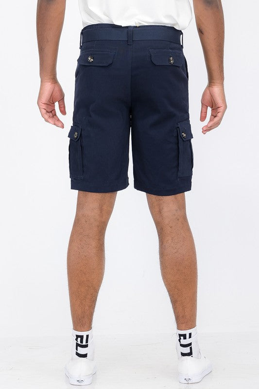 Stacey B's Weiv Mens Belted Cargo Shorts with Belt