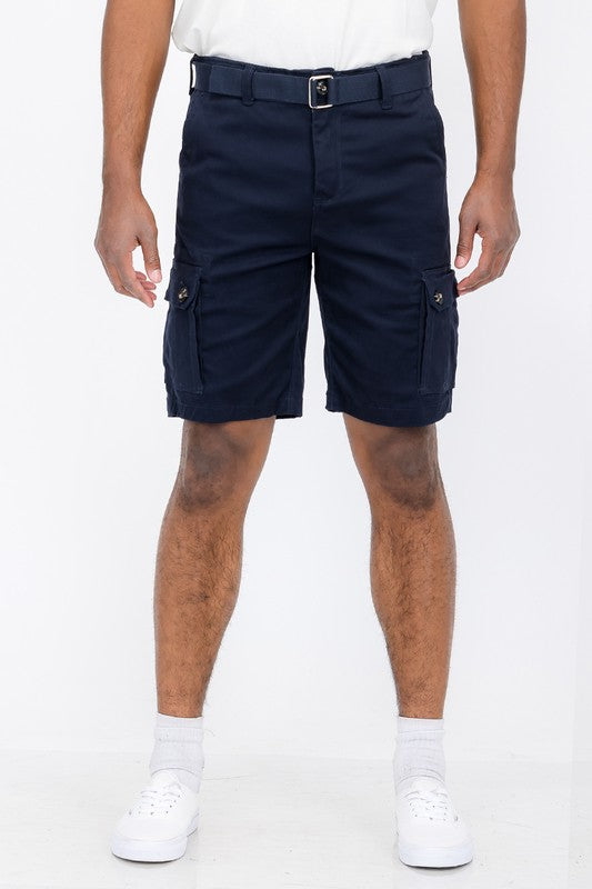 Stacey B's Weiv Mens Belted Cargo Shorts with Belt