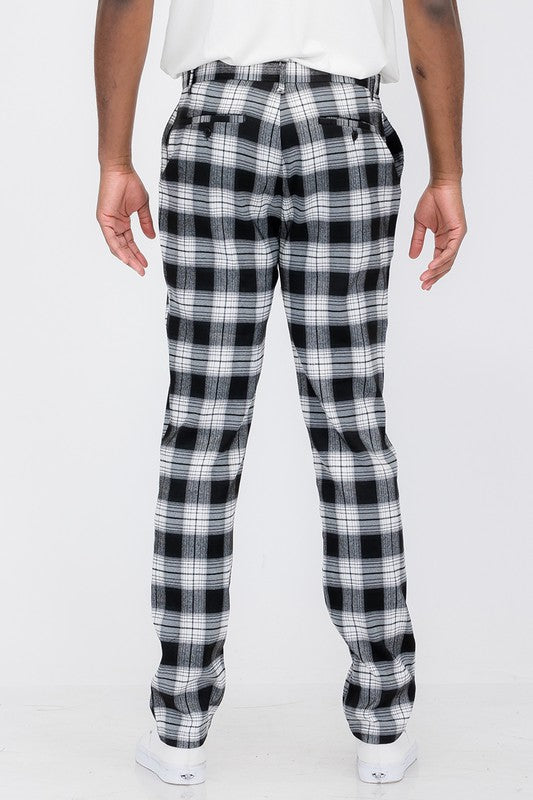 Stacey B's  Mens Plaid Trouser Pants