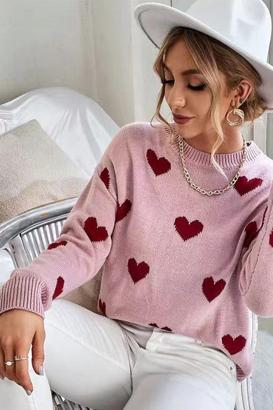 Stacey B's Heart Sweater