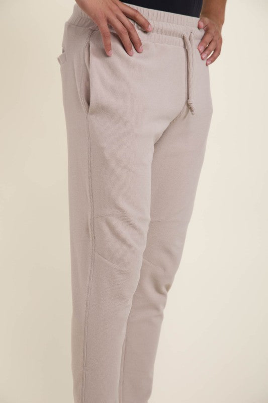 Stacey B's Mono B MEN - Micro-Ribbed Joggers