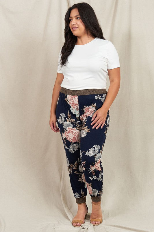 Stacey B's  Rose Print Jogger
