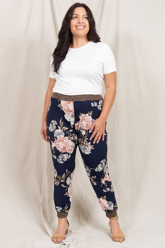 Stacey B's  Rose Print Jogger