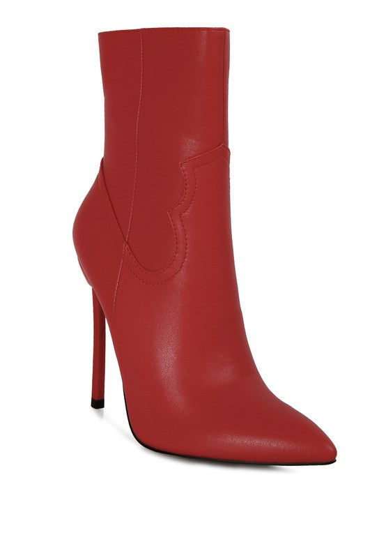 Stacey B's Jenner High Heel Cowgirl Ankle Boot