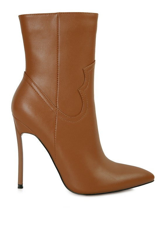 Stacey B's Jenner High Heel Cowgirl Ankle Boot