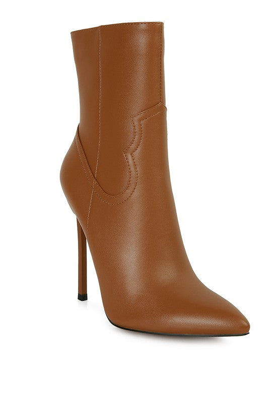 Stacey B's Jenner High Heel Cowgirl Ankle Boot