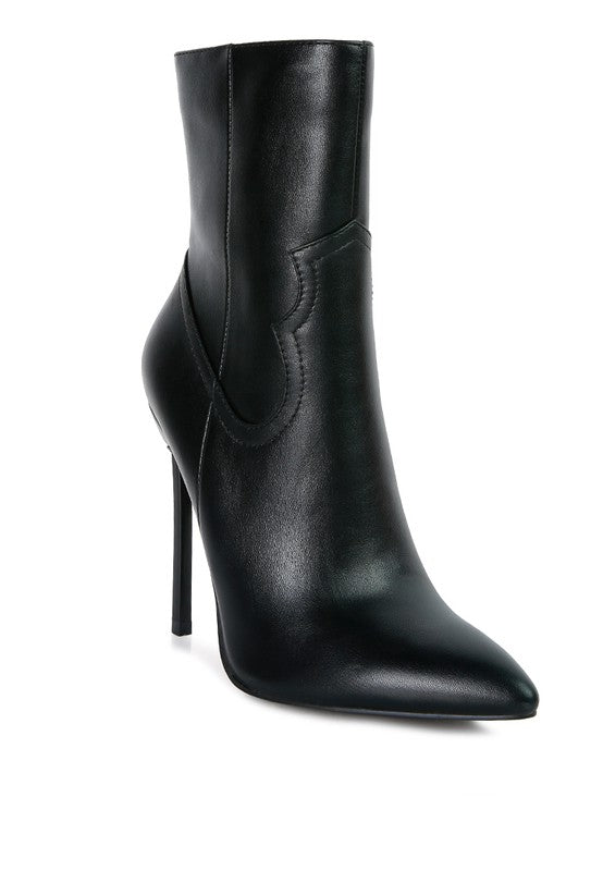 Stacey B's Jenner High Heel Cowgirl Ankle Boot