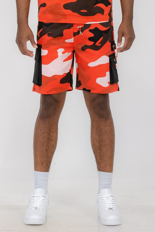 Stacey B's  Mens Full Camo Sweat Shorts