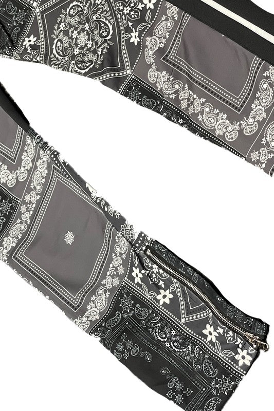 Stacey B's  Paisley Bandana Print Track Pants