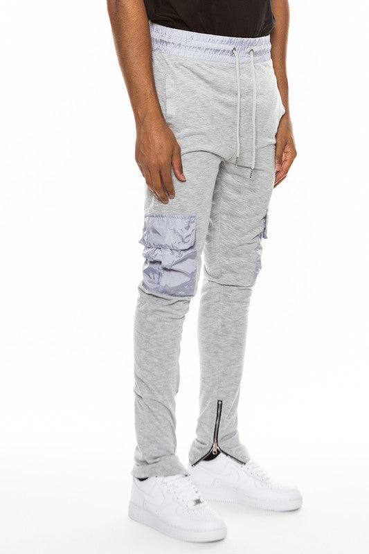 Stacey B's Heathered Cotton Blend Joggers