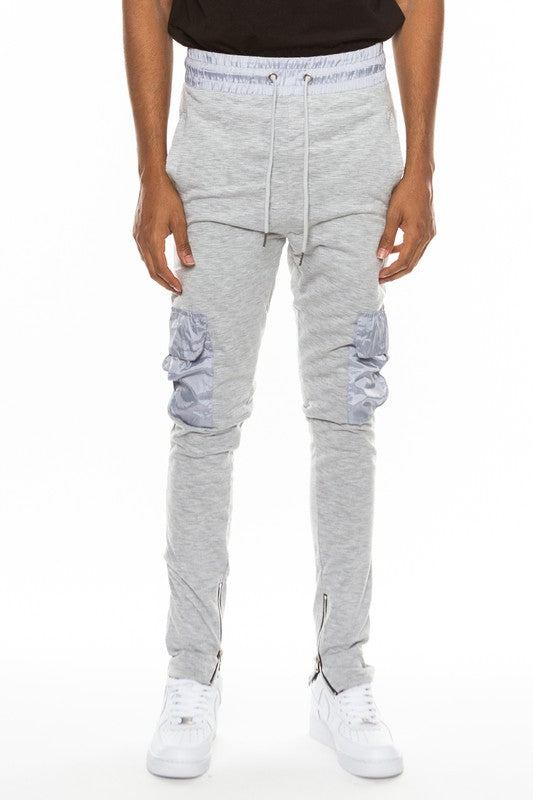 Stacey B's Heathered Cotton Blend Joggers